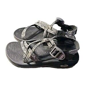 CHACO ZX/2 Sport Hiking Outdoor Life Sandals Shoes White Gray Women Sz 5   R05